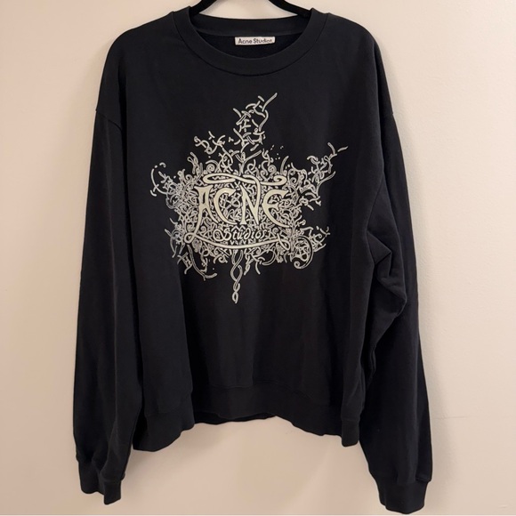 Acne Studios Franzisko Devil Logo Sweatshirt - Picture 3 of 8